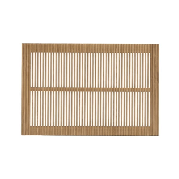 Dabīga toņa ozola masīvkoka gultas galvgalis 105x70 cm Beyla – Kave Home