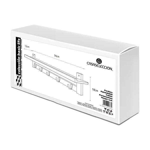 Bambusa sienas pakaramais ar plauktu – Casa Selección-image-4