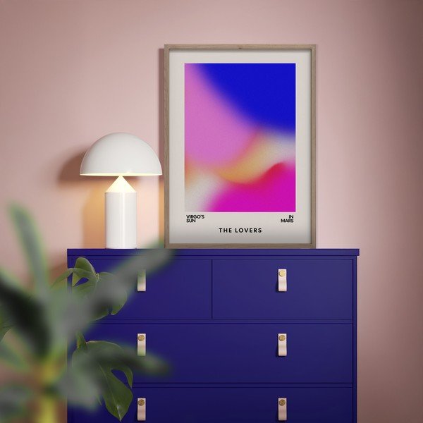 Drukāta glezna ar rāmi 50x70 cm Love Flow – Styler-image-1