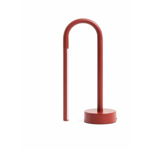 Sarkana metāla LED galda lampa (augstums 30 cm) Bow – Kave Home