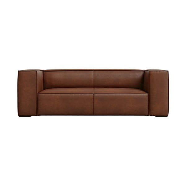 Konjaka brūns ādas dīvāns 212 cm Madame – Windsor & Co Sofas