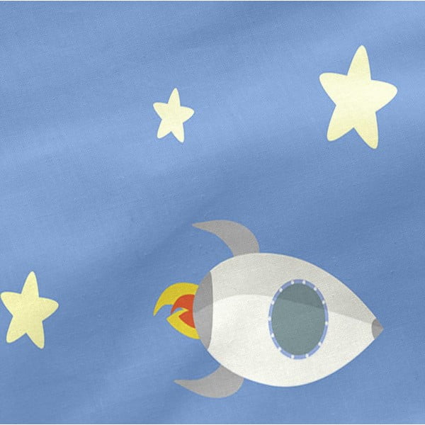 Bērnu kokvilnas palags Happynois Astronaut, 120 x 60 cm-image-3