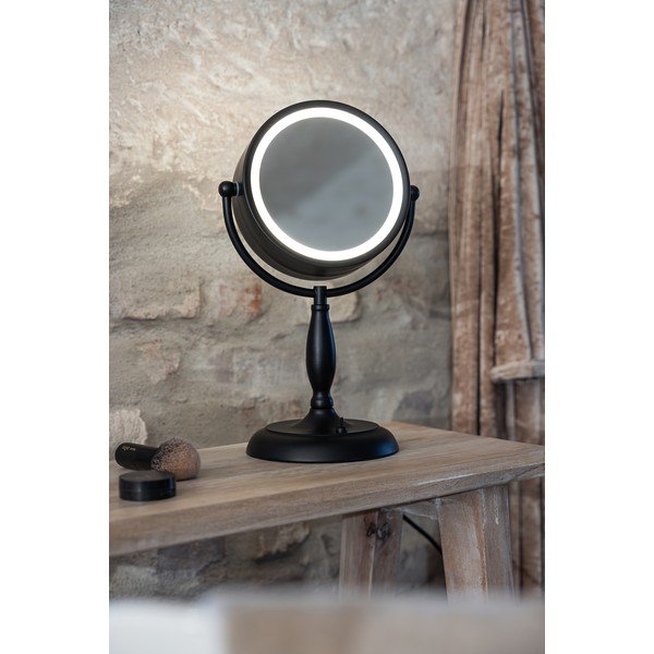 Matēti melna galda lampa ar stikla abažūru (augstums 36 cm) Face – Markslöjd-image-3