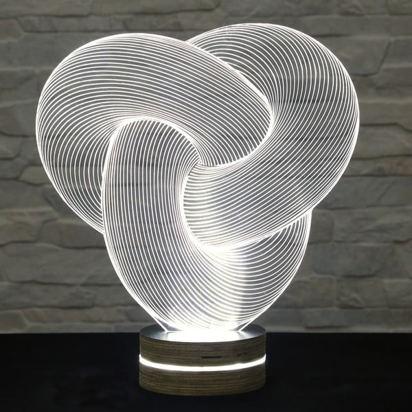 3D galda lampa Sajaukts
