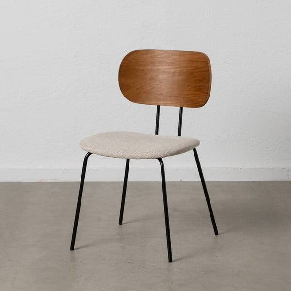 Brūni/krēmkrāsas pusdienu krēsli (4 gab.) Cleo – Ixia-image-1