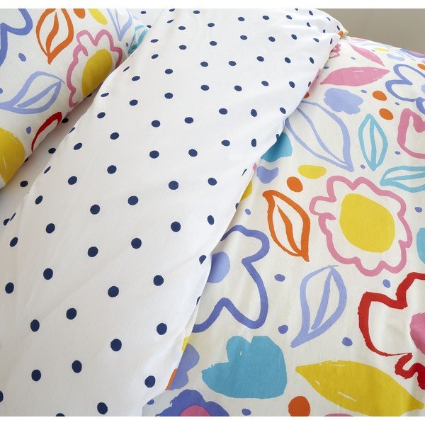 Kokvilnas bērnu gultas veļa 200x135 cm Blomme Floral – Pineapple Elephant-image-3