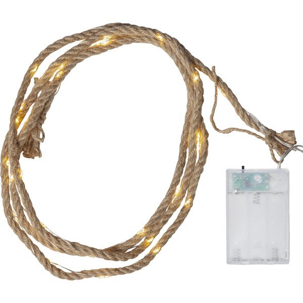 Brūna LED lampiņu virtene Star Trading Jutta, garums 2 m