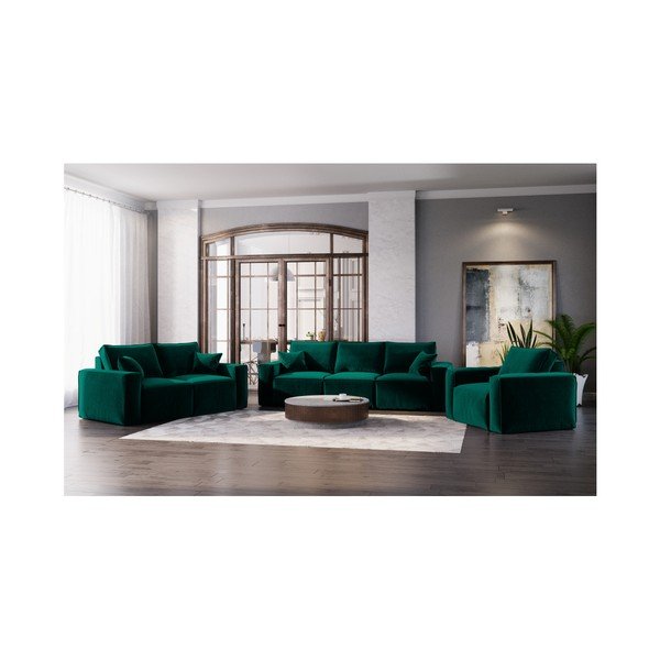 Tumši zaļš dīvāns Cosmopolitan Design Florida, 180 cm-image-4