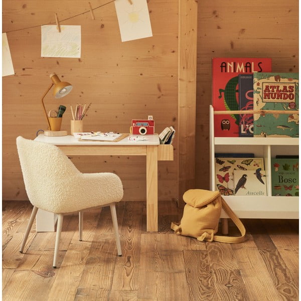 Bērnu rakstāmgalds ar baltu galda virsmu 40x77 cm Serwa – Kave Home-image-1