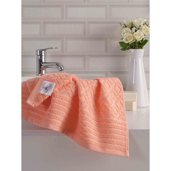 Oranžu frotē kokvilnas dvieļu komplekts (2 gab.) Diamond – Mila Home-image-2