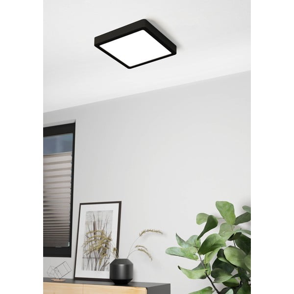 Melna LED griestu lampa 21x21 cm FUEVA 5 – EGLO-image-3
