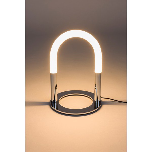 Sudraba krāsas metāla LED galda lampa ar regulējamu spilgtumu (augstums 36 cm) Arch – Zuiver-image-4