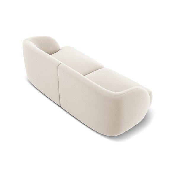 Smilškrāsas samta dīvāns 184 cm Miley – Micadoni Home-image-3