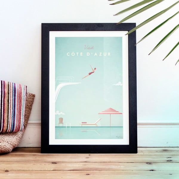 Plakāts Travelposter Côte d'Azur, 50 x 70 cm-image-1
