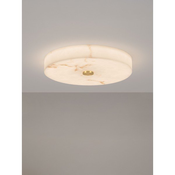 Krēmkrāsas/misiņa krāsas LED griestu lampa ar akmens imitāciju ar regulējamu spilgtumu Serita – Nova Luce-image-4