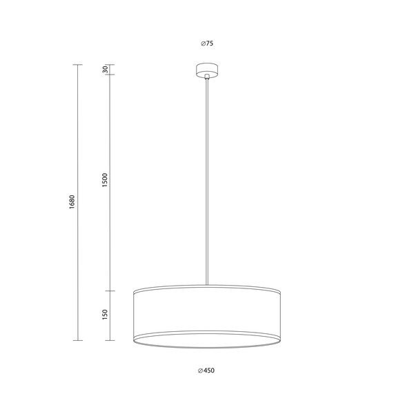 Dzeltena griestu lampa Sotto Luce Doce XL, ⌀ 45 cm-image-2