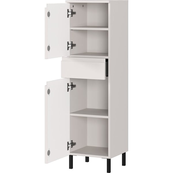 Krēmkrāsas augsts/šaurs vannas istabas skapis 34x120 cm Salinas – Germania-image-3