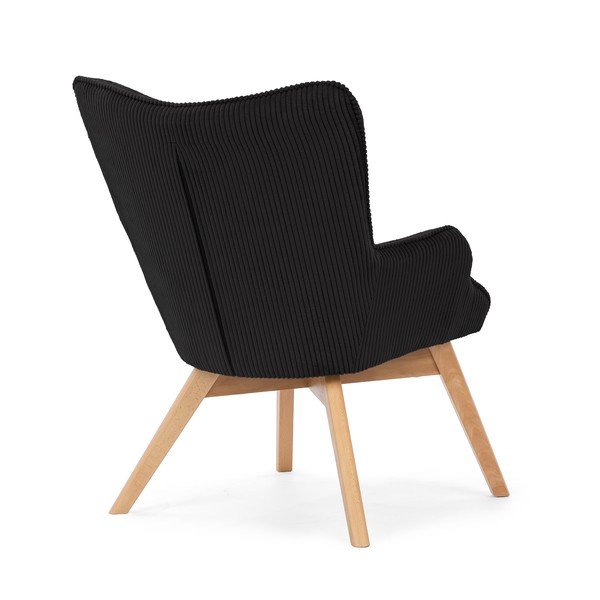 Melns velveta atpūtas krēsls Niko – Ropez-image-3