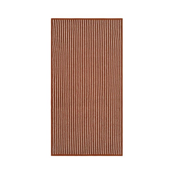 Konjakbrūns/krēmkrāsas kokvilnas dvielis 70x140 cm Dixie – Jotex