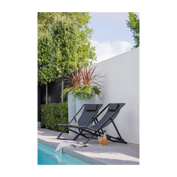 Melns metāla saliekams dārza zvilnis Esper – Exotan-image-2