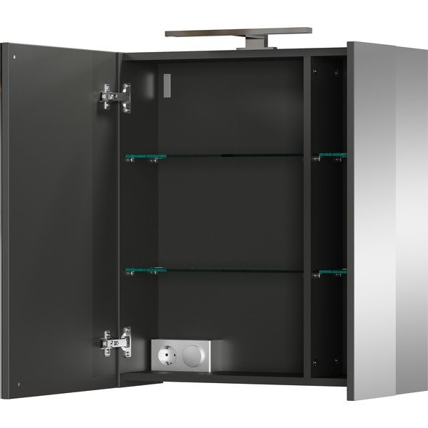 Pelēks vannas istabas skapis 60x71 cm – Germania-image-3