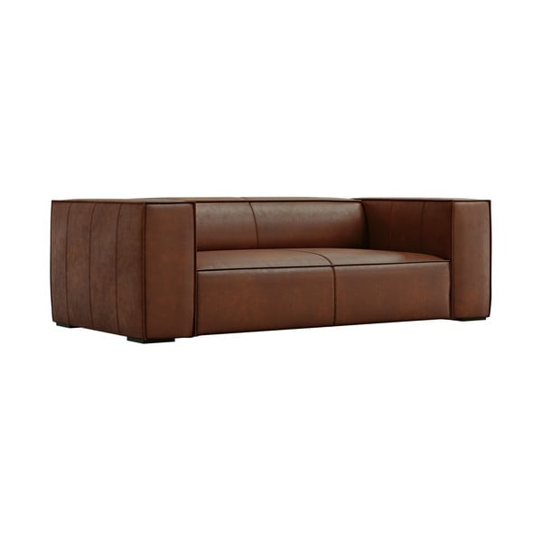 Konjaka brūns ādas dīvāns 212 cm Madame – Windsor & Co Sofas-image-2