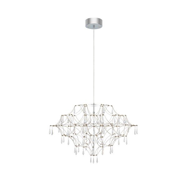 Sudraba krāsas LED piekaramā lampa ø 80 cm Efesos – Markslöjd