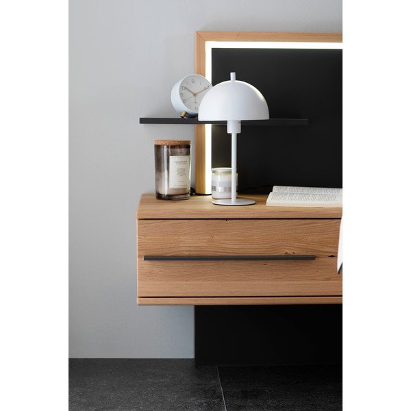 Balta galda lampa ar metāla abažūru (augstums 33,5 cm) Kia – Fischer & Honsel-image-1