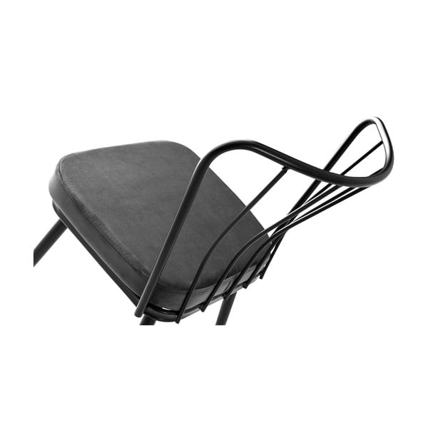 Antracīta pelēki metāla pusdienu krēsli (2 gab.) Yildiz – Kalune Design-image-4