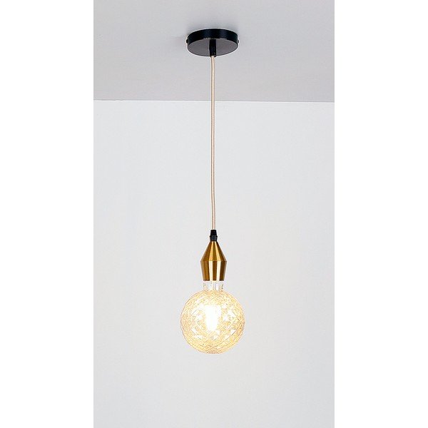 Zelta krāsas metāla piekaramā lampa – Candellux Lighting-image-1