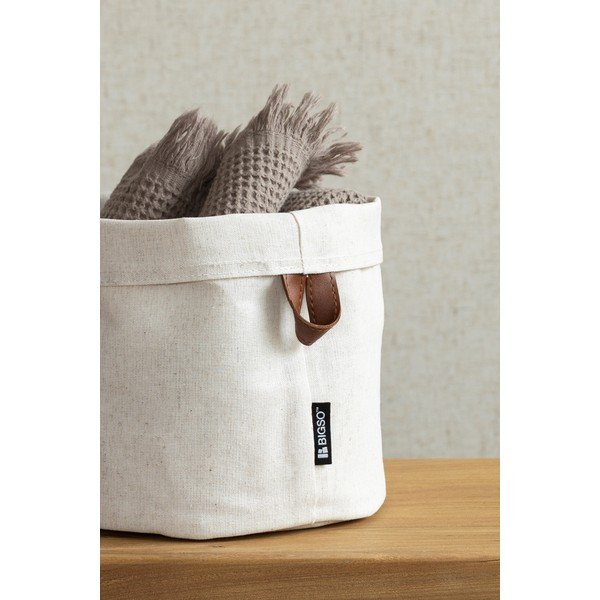 Tekstila uzglabāšanas grozs ø 20x20 cm Soft Storage Round – Bigso-image-2