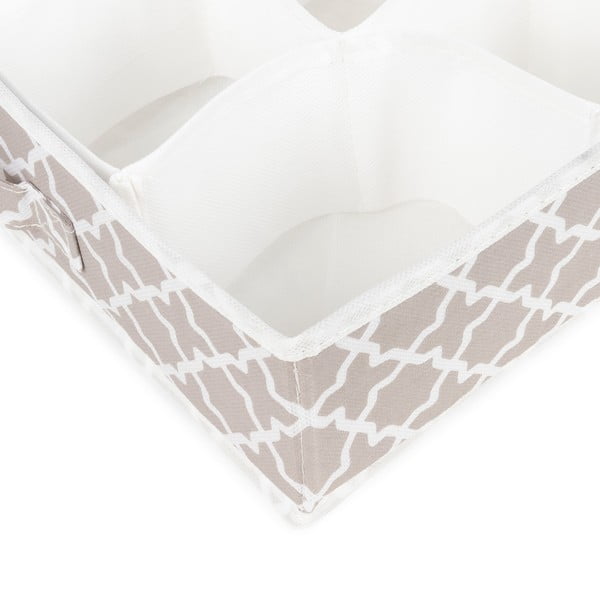 Bēšs atvilktņu organizators ar 16 nodalījumiem Compactor, 40 x 40 cm-image-4