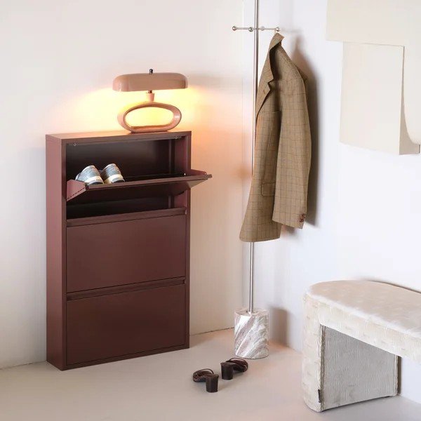 Bordo metāla atverams apavu plaukts 66x103x16 cm Sabine – WOOOD-image-2