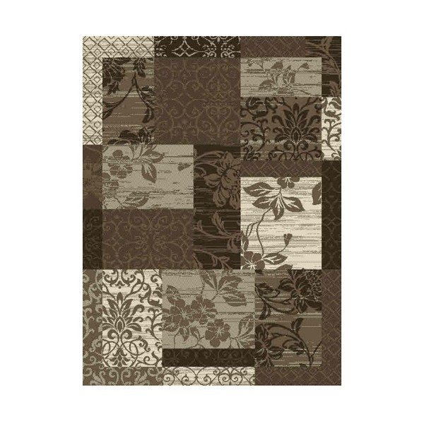 Brūns tekneklis Hanse Home Prime Pile Flower, 200 x 80 cm