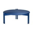 Zils priedes masīvkoka apaļš žurnālgaldiņš ø 80 cm Sticks – Karup Design