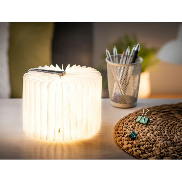 Pelēks gaismas dekors ar USB Booklight – Gingko-image-1