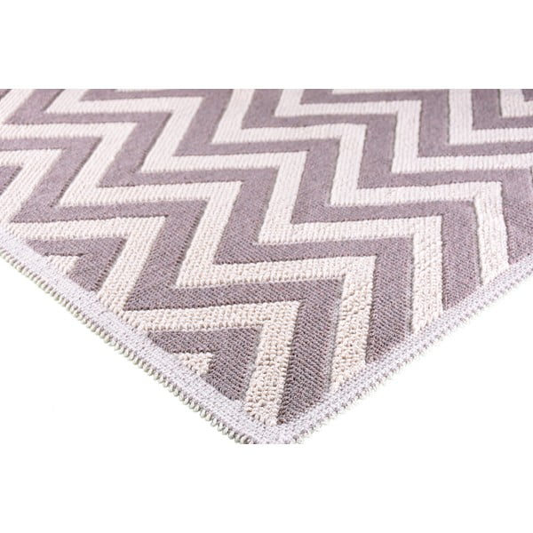 Bēšs kokvilnas paklājs Vitaus Zikzak, 60 x 90 cm-image-2