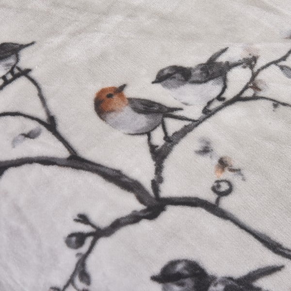 Pelēka vienguļamā mikroplīša gultas veļa 140x200 cm Ronja – My House-image-3