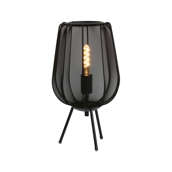 Melna galda lampa (augstums 45 cm) Plumeria – Light & Living