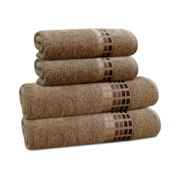 Brūns kokvilnas dvielis 50x100 cm Darwin – My House-image-2