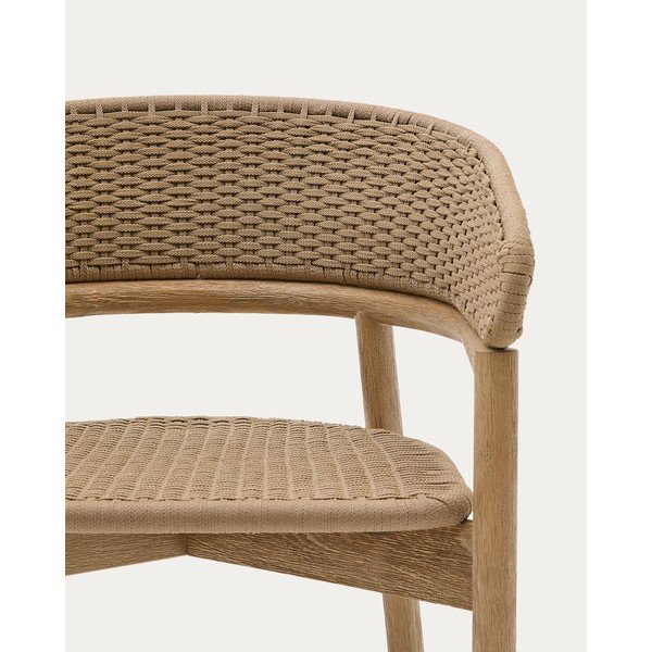 Dabīga toņa masīvkoka dārza krēsls Arinella – Kave Home-image-3