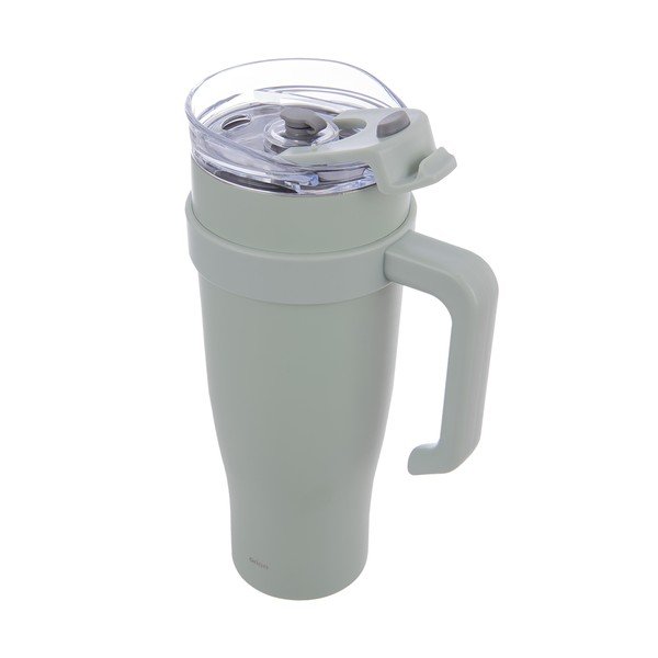 Salvijas zaļa termokrūze ar salmiņu 1,2 l Termo – Orion-image-3