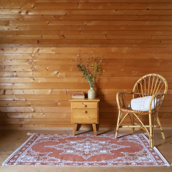 Oranžs bērnu paklājs 100x150 cm Lalitha – Nattiot-image-1