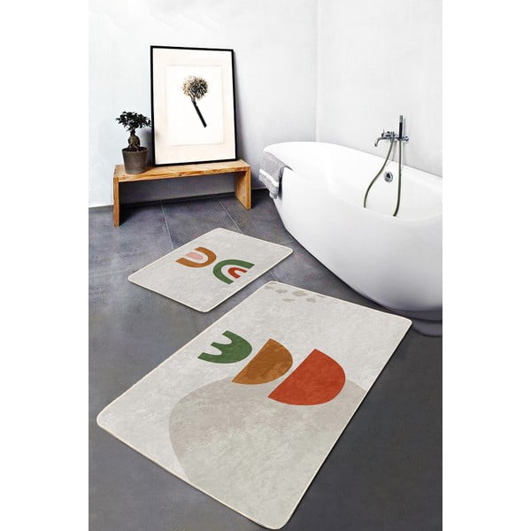 Bēši vannas istabas paklājiņi (2 gab.) 60x100 cm – Mila Home-image-3