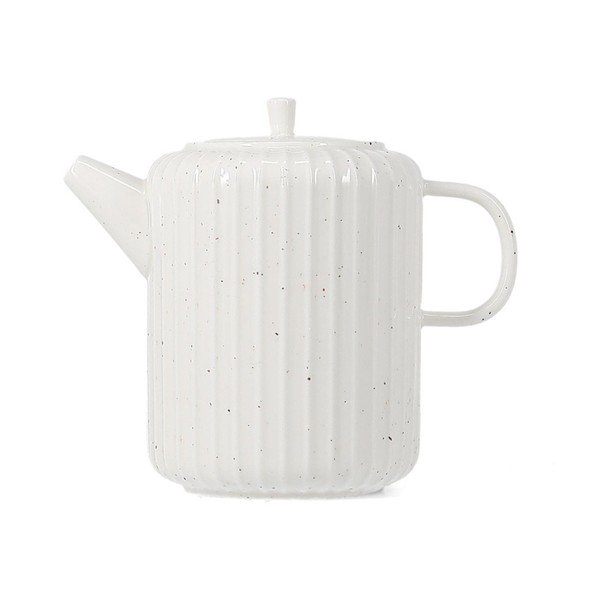 Balta tējkanna no sintētiskā kaula porcelāna 540 ml Ora Gloss – Salt&Pepper