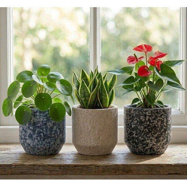 Keramikas ar rokām radīts puķu poda apvalks ø 14 cm Almada – Ego Dekor-image-1