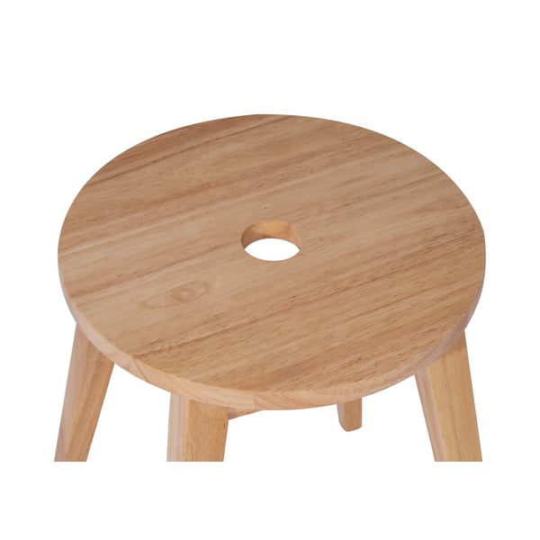 Gaiša dabīga toņa gumijkoka masīvkoka ķeblis Club – Bonami Essentials-image-4