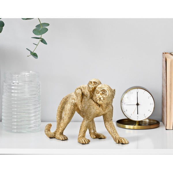 Polirezīna statuete (augstums 18,5 cm) Monkey Mom – Mauro Ferretti-image-1