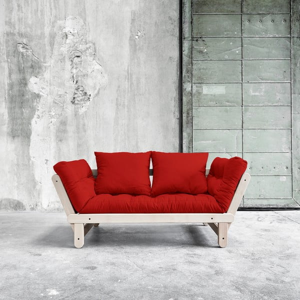 Dīvāns gulta Karup Beat Beech/Red