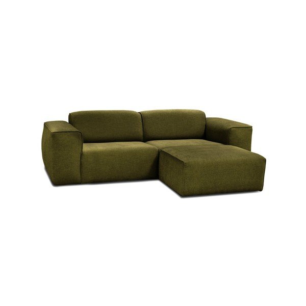 Zaļš trīsvietīgs dīvāns ar pufu Cosmopolitan Design Phoenix-image-1